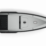 Top-down view of Parshu Tactical Defence autonomous unmanned surface vessel