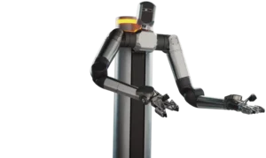 Perceptyne PR-OMNI semi-humanoid robot with dual articulated arms
