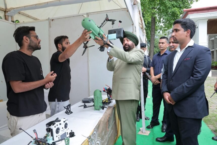 Picraft Harpy Eagle AI-powered anti-drone interceptor drone held at Raj Bhavan showcase, Dehradun