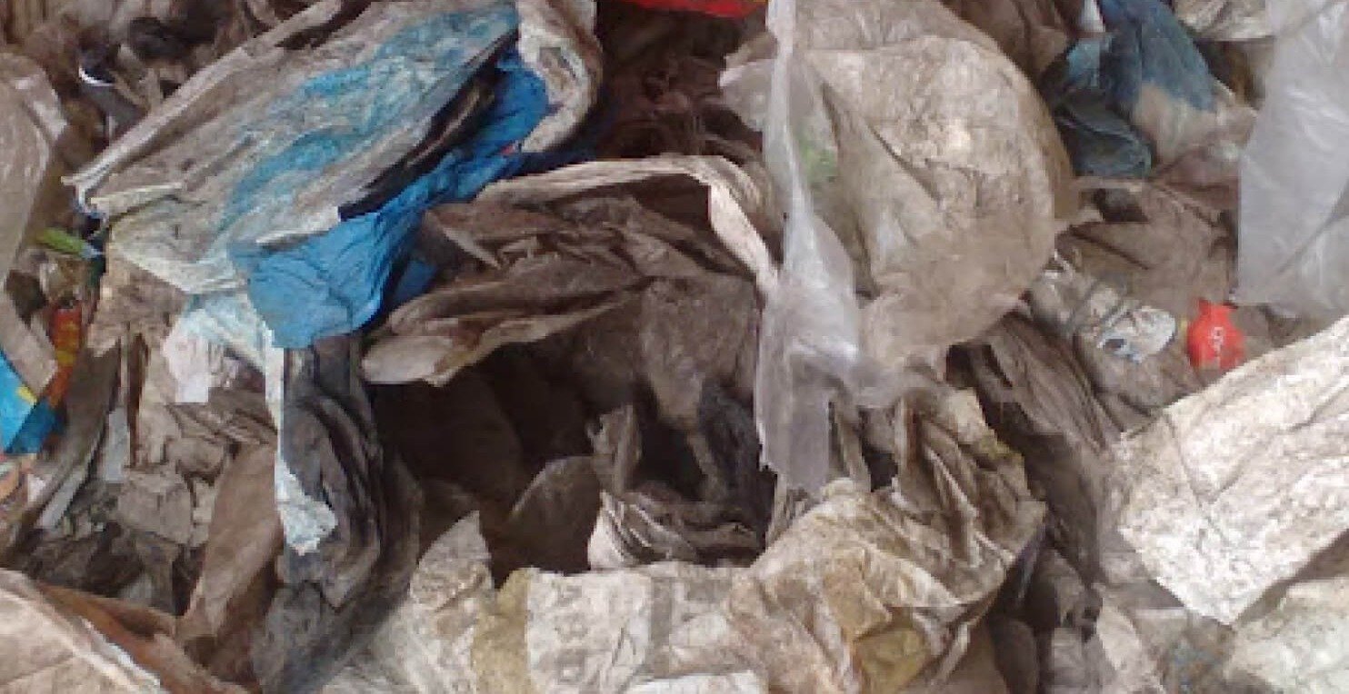 Segregated low-grade waste plastics ready for PolyCycl chemical recycling