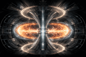 Official Pranos Fusion visual of plasma confined inside a tokamak