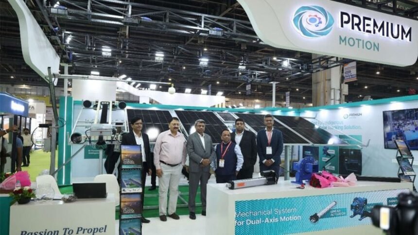 Premium Motion's dual-axis solar tracking solution unveiled at REI Expo 2026, Greater Noida