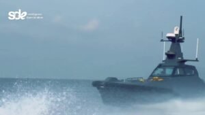 Sagar Defence Engineering Matangi unmanned surface vessel at sea