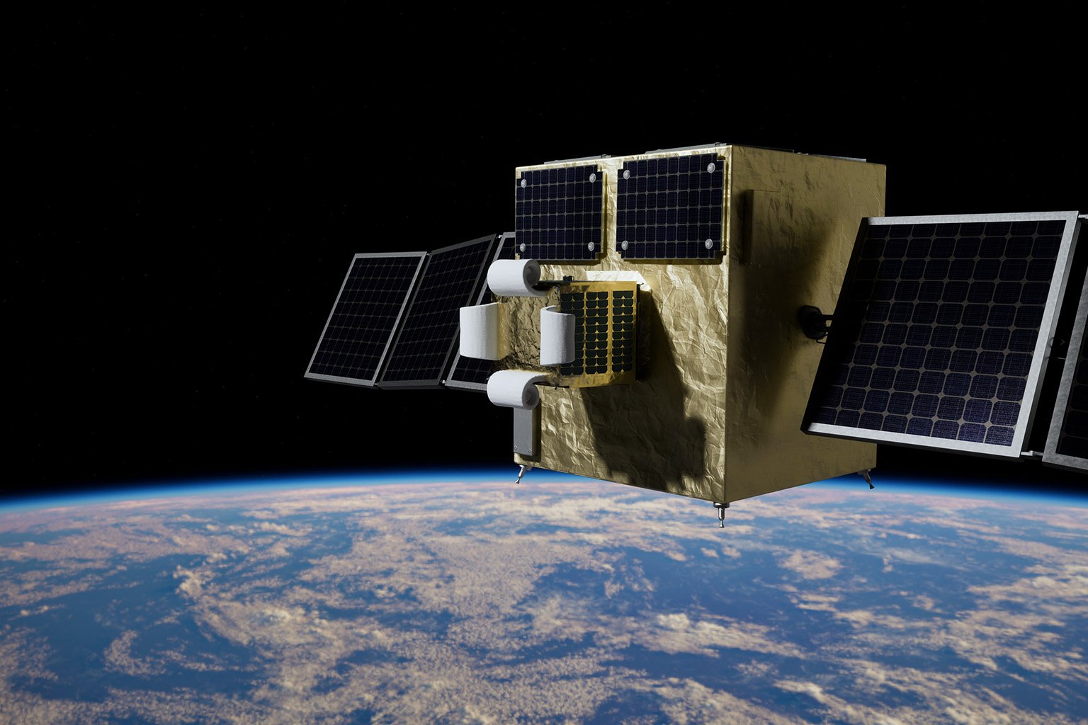 Cosmoserve Space's Mothercraft debris-removal spacecraft in orbit