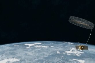 Sisir Radar L-band SAR satellite over Earth