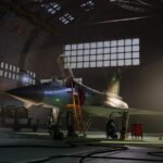 Mirage 2000 in a hangar, from Threye Interactive visualisation