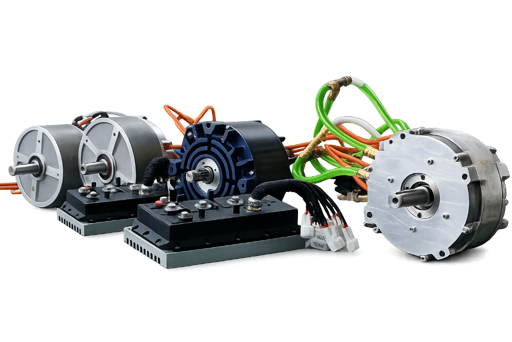 Torus Motion axial flux motors and TESC controllers