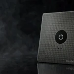 Touchmatik smart touch switch panel — wide studio product photograph matched to the actual product