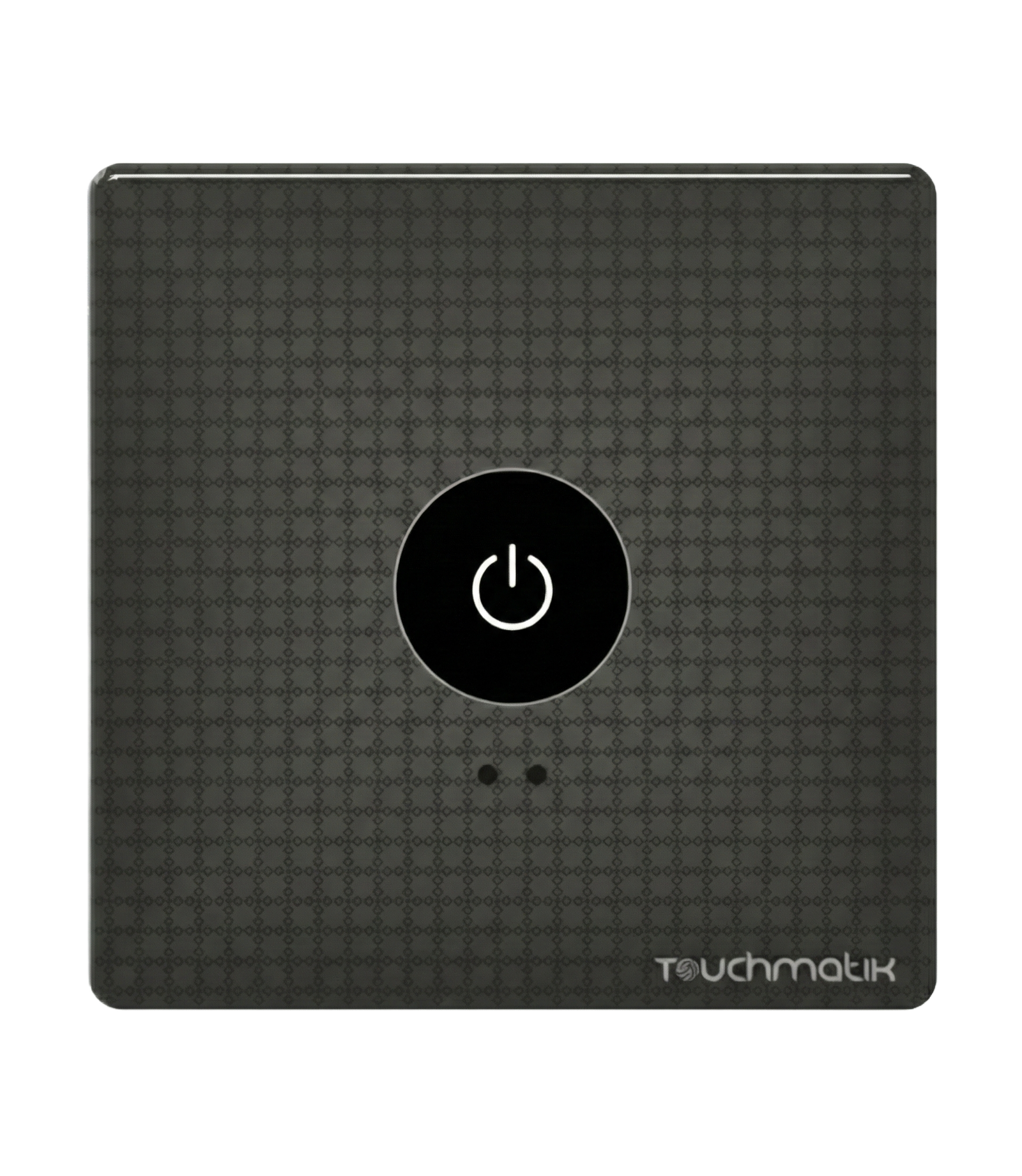Touchmatik glass touch switch panel with power button