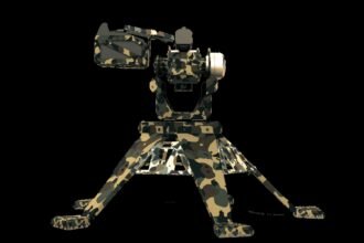 TRIYAM-3D, BSS Materiel Limited's AI-driven autonomous weapon system (official catalogue render)