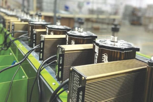 Tsuyo motor controllers on the production line, official company photo