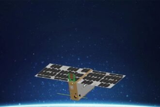 XDLINX JANUS-1 satellite above Earth