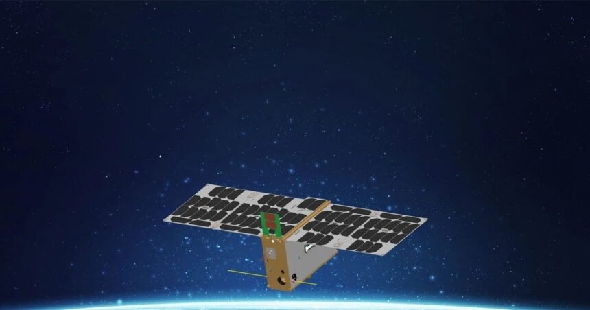 XDLINX JANUS-1 satellite above Earth