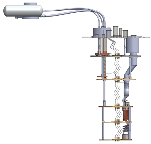 Internal plate structure of Zero mK India's dilution refrigerator