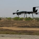 Alt text: ideaForge ZOLT VTOL tactical UAV during a test flight